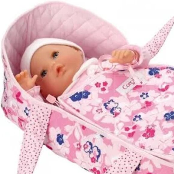 New  in Box-Corolle Floral Carry Bed  Fits Dolls Up to 17" - Picture 5 of 13